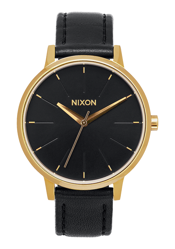 Kensington Leather Watch | Gold / Black | Women's Leather – Nixon