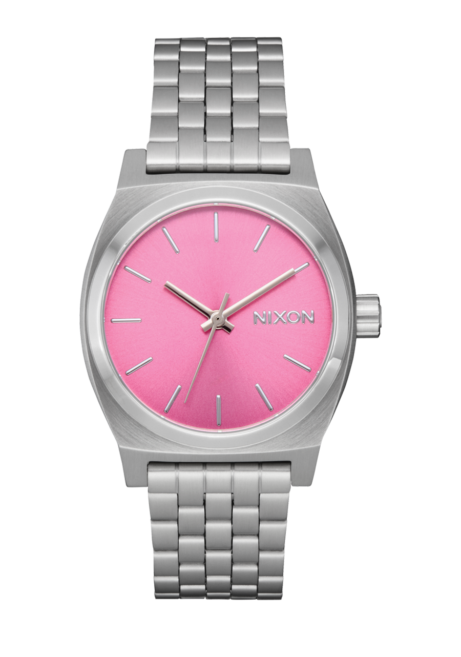 Medium Time Teller - Silver / Pink View 1