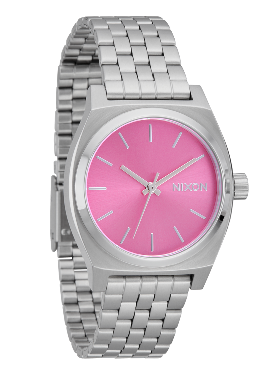 Medium Time Teller - Silver / Pink View 2