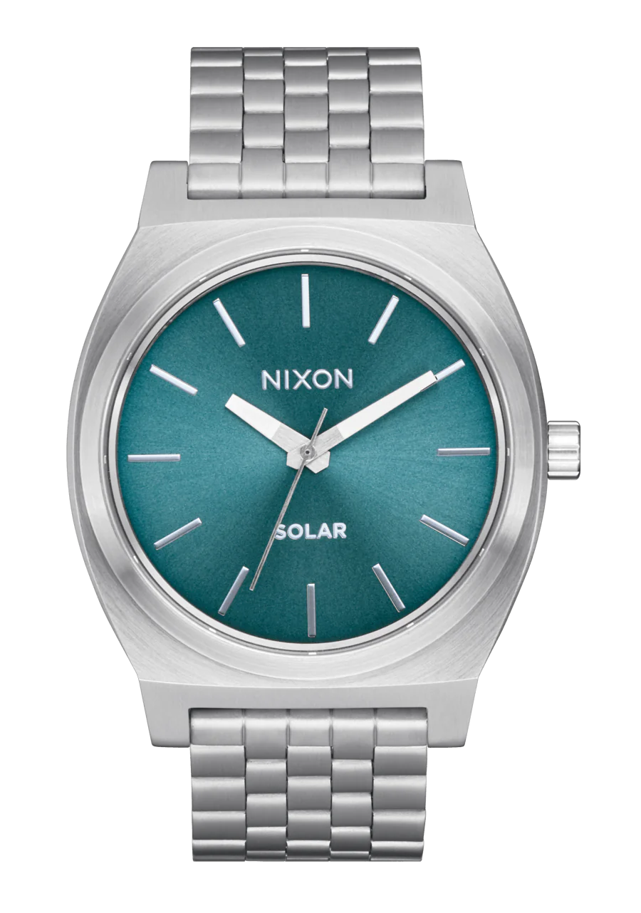 Time Teller Solar - Silver / Dusty Blue Sunray View 1