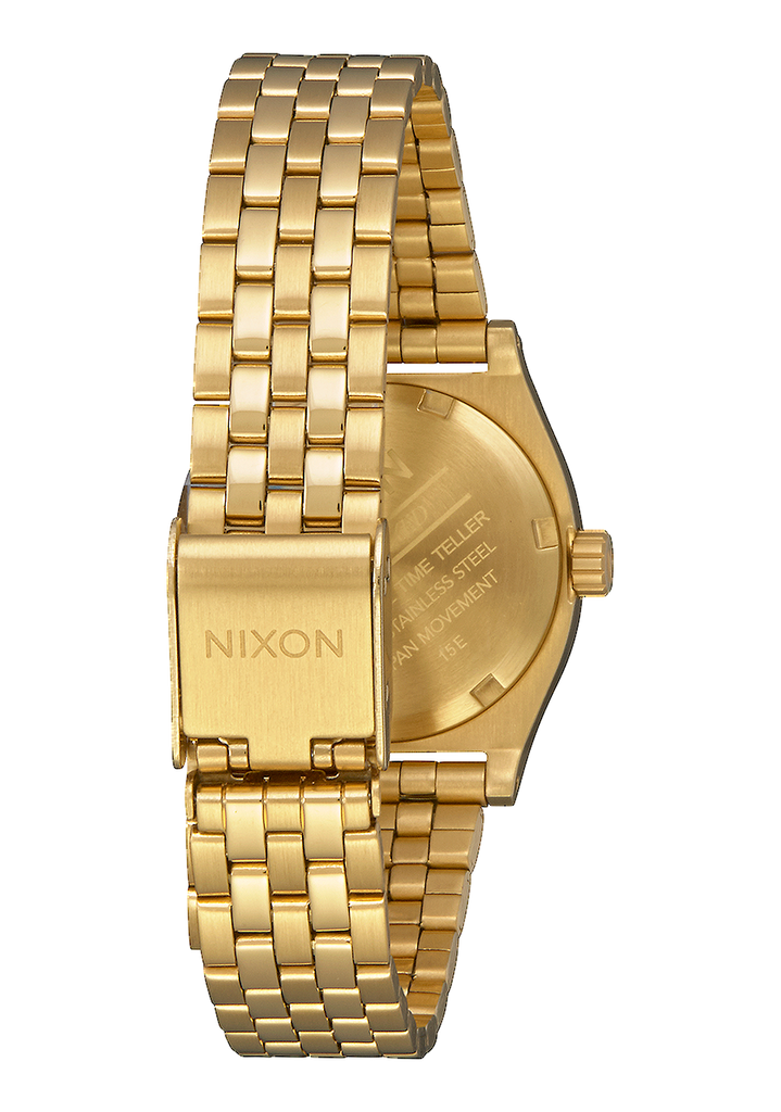 Small Time Teller Watch All Gold Women s Stainless Steel Nixon