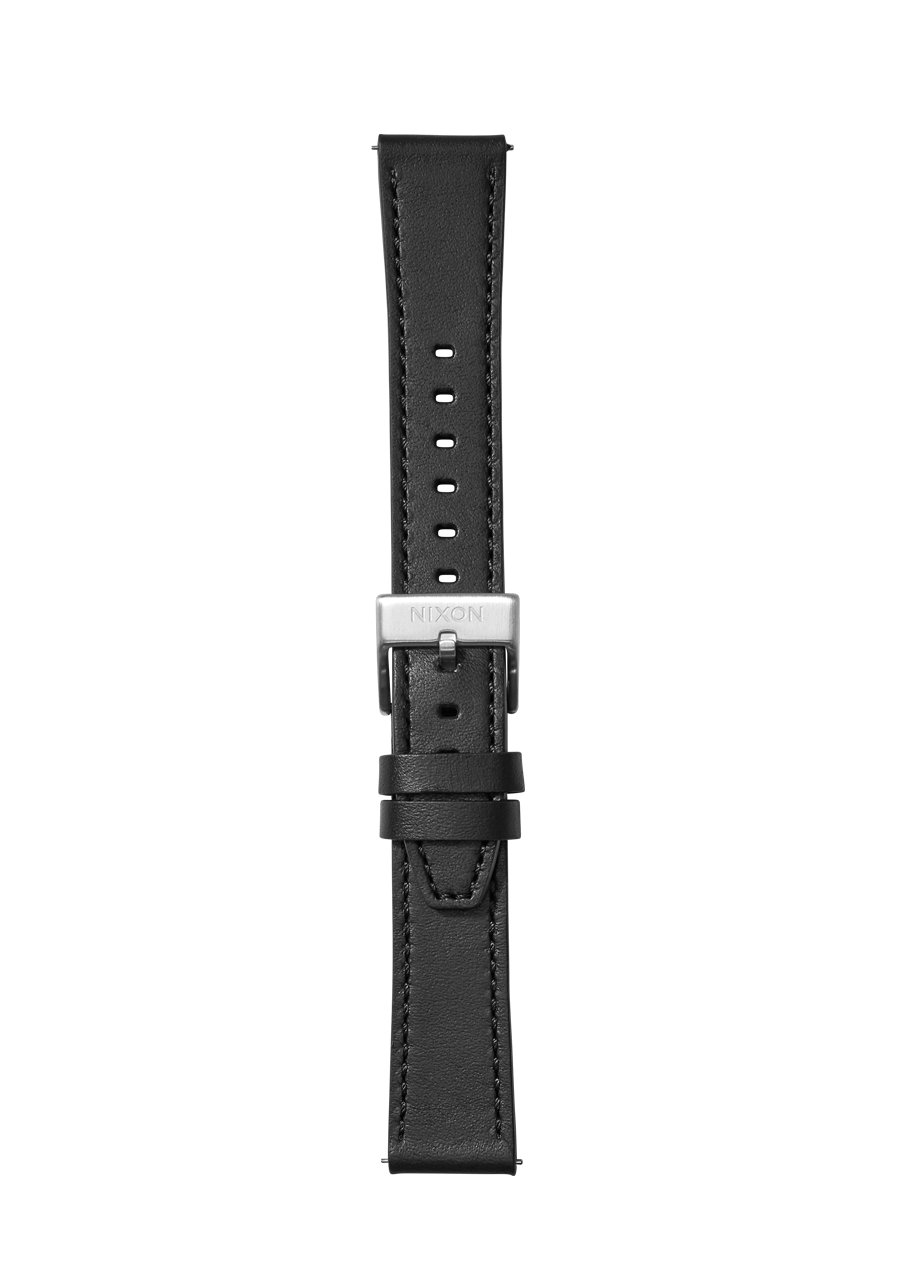 20mm Horween Leather Band - Black View 2