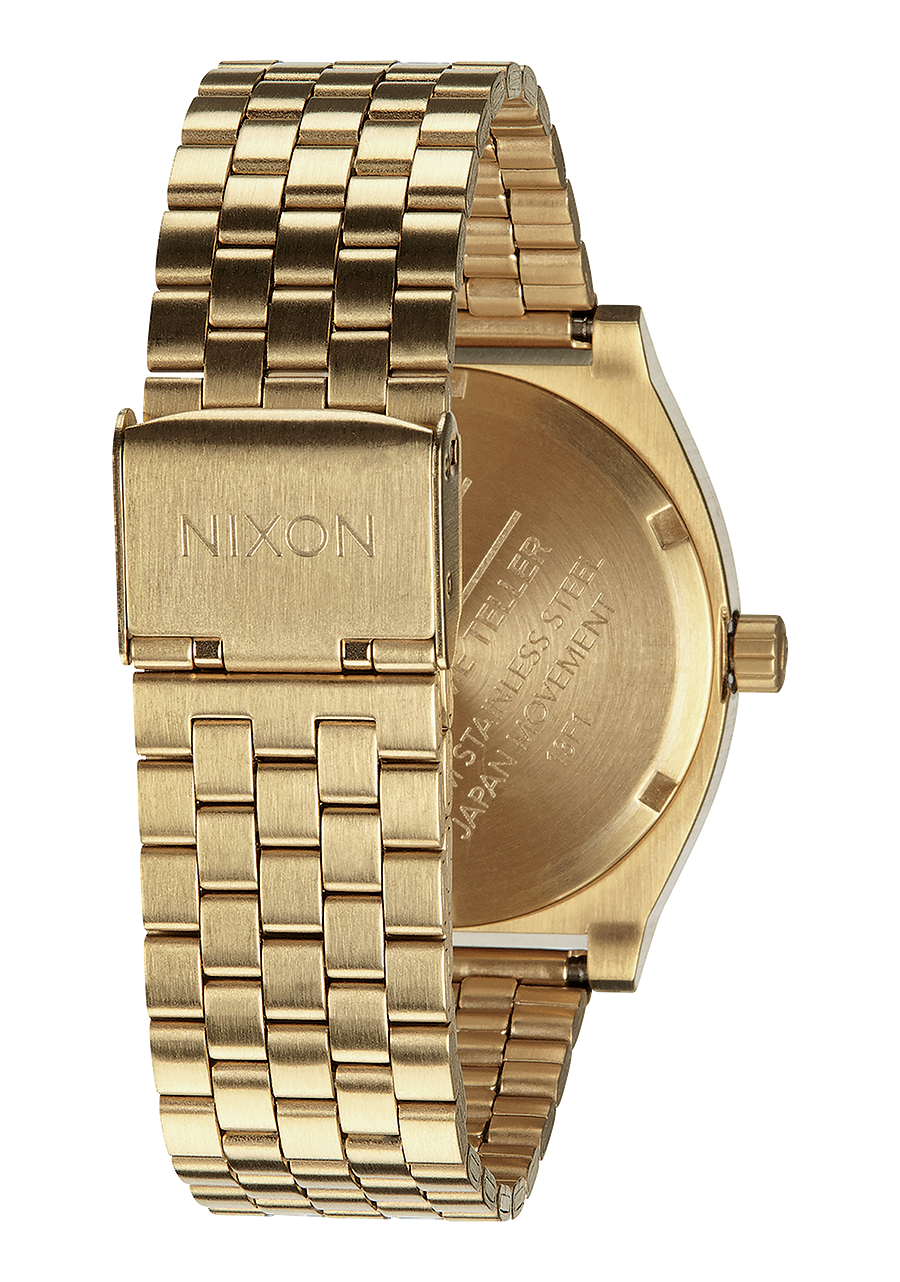 Nixon time best sale teller gold blue