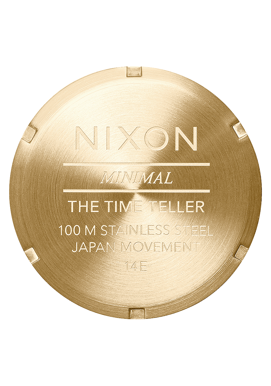 Nixon time clearance teller gold cobalt