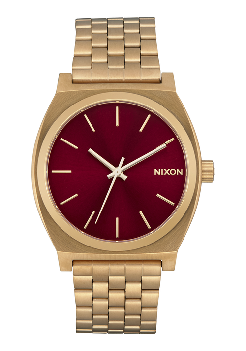 Gold watches with red face best sale