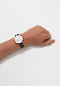 
Nixon Arrow Leather Watch - Analog - Rose Gold / White / Black - View 5