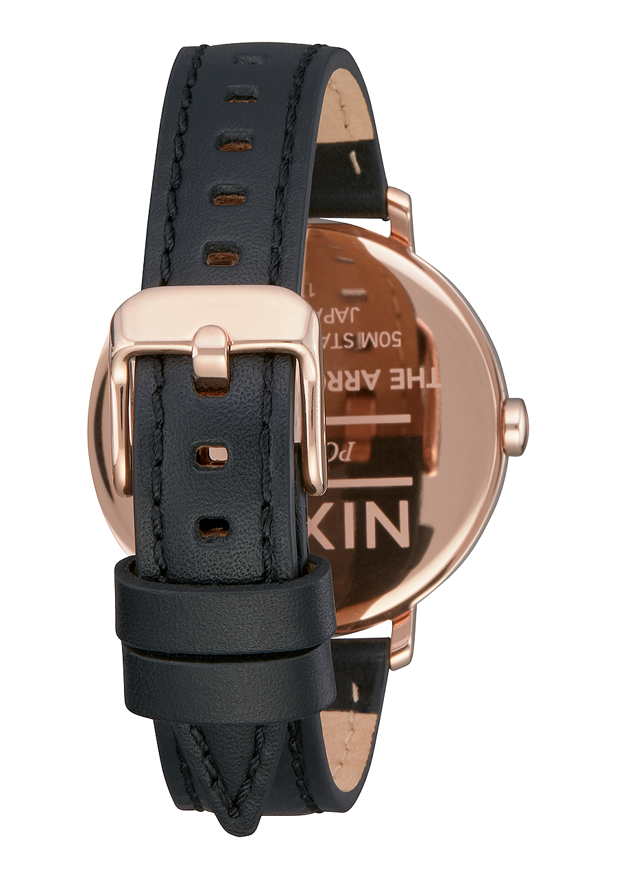 
Nixon Arrow Leather Watch - Analog - Rose Gold / White / Black - View 3