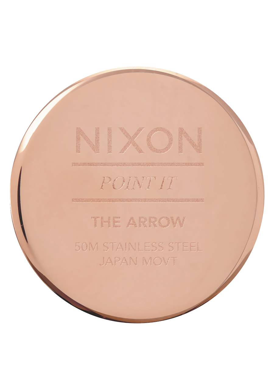 
Nixon Arrow Leather Watch - Analog - Rose Gold / White / Black - View 4