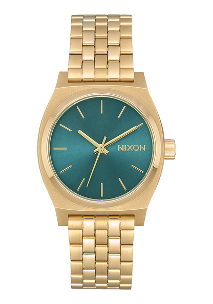 Medium Time Teller - Light Gold / Turquoise View 1