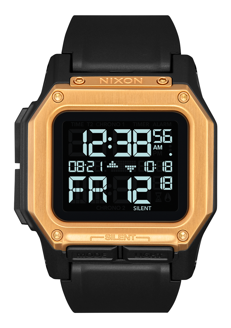 Black and gold digital watch sales
