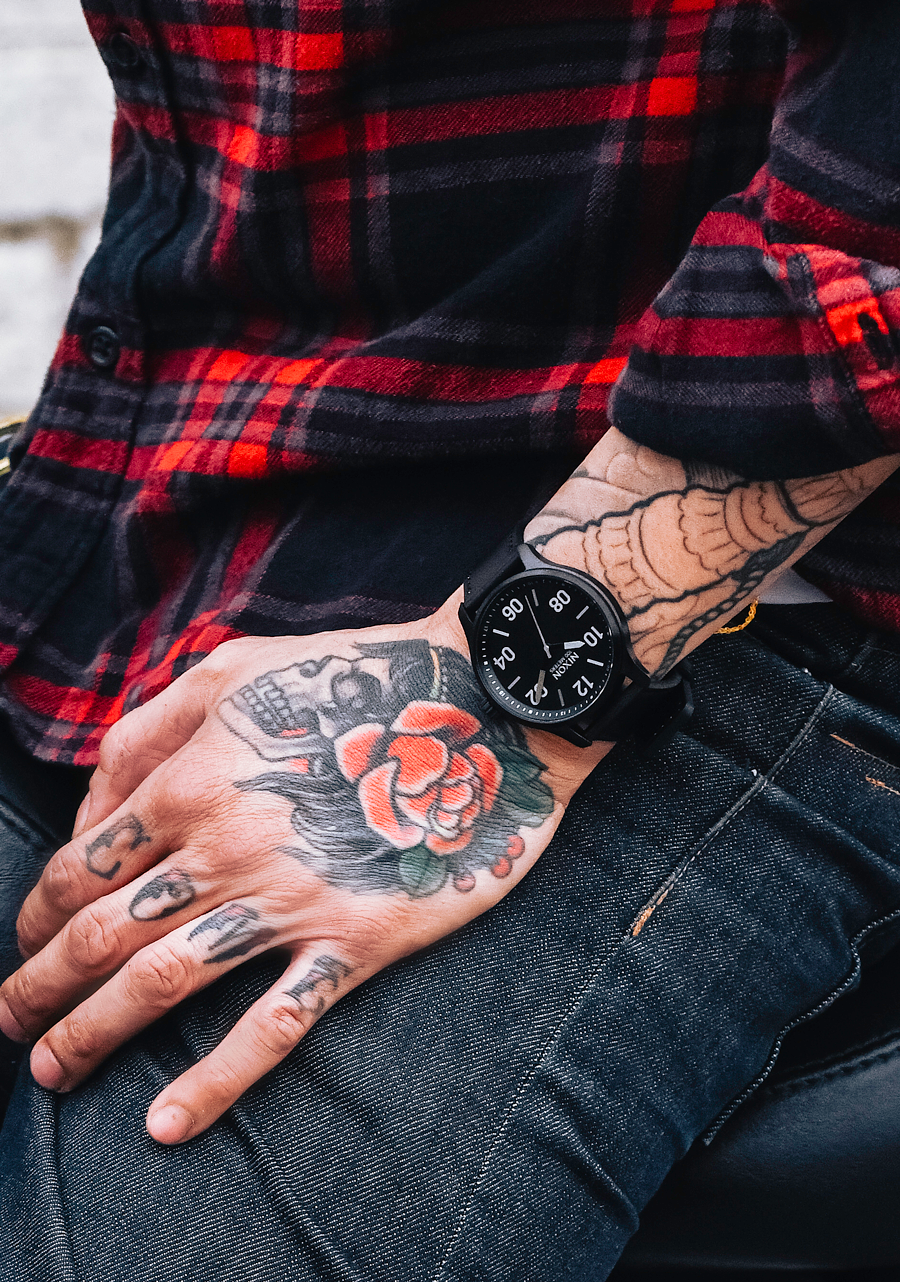 ギフ_包装】 【激安海外men's腕時計】NIXON Patrol Leather 腕時計