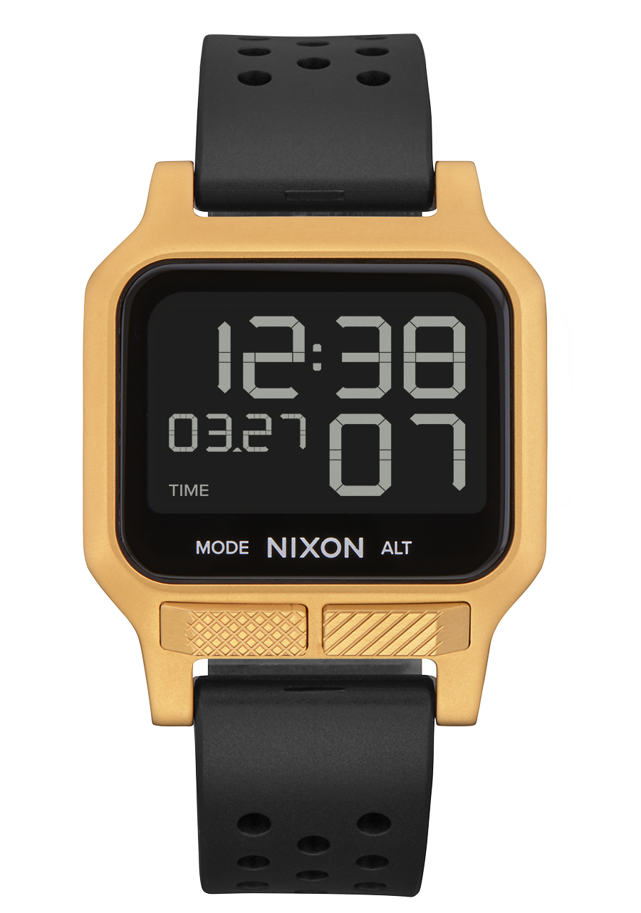 Heat Watch Gold Black Digital Nixon EU