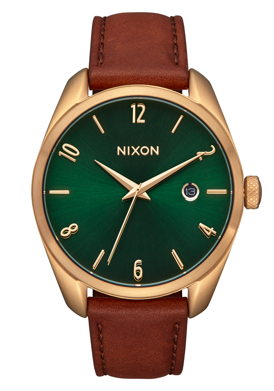 Thalia Watch Gold Green Sunray Leather Women s Nixon EU