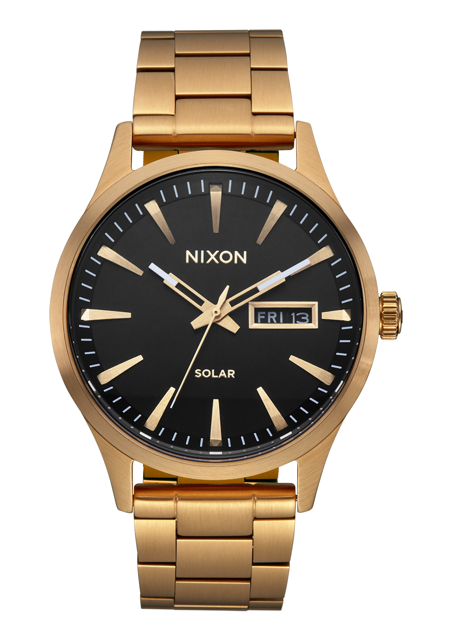 Nixon sentry ss all gold black best sale