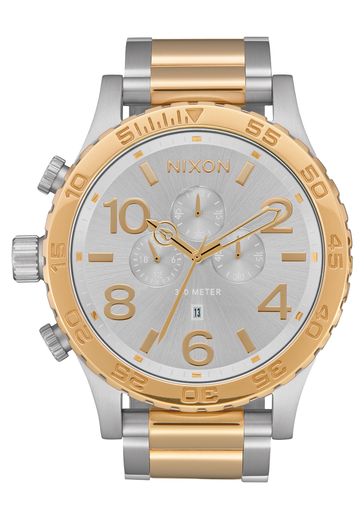 Nixon gold chrono watch sale