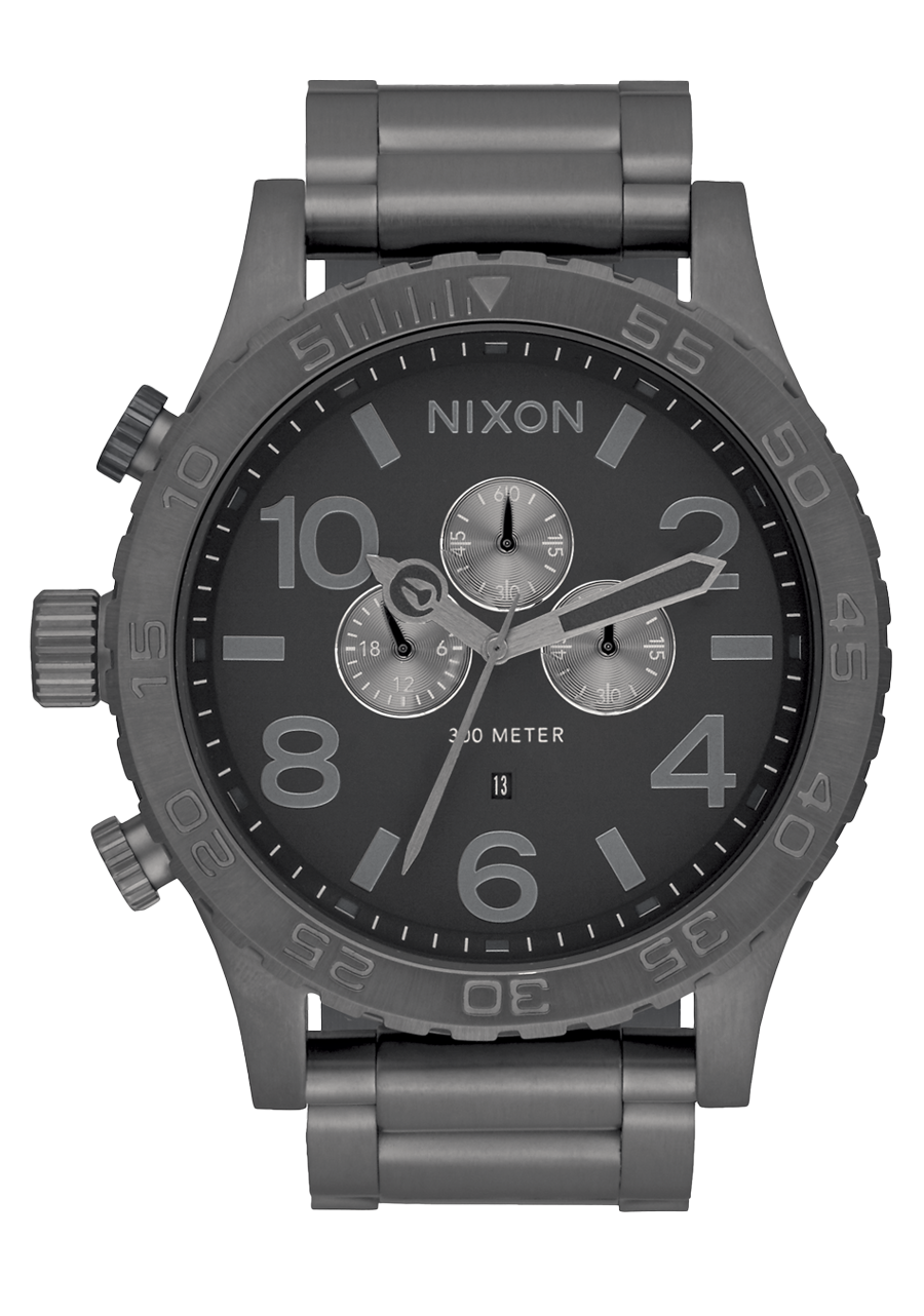 Gunmetal outlet chronograph watch