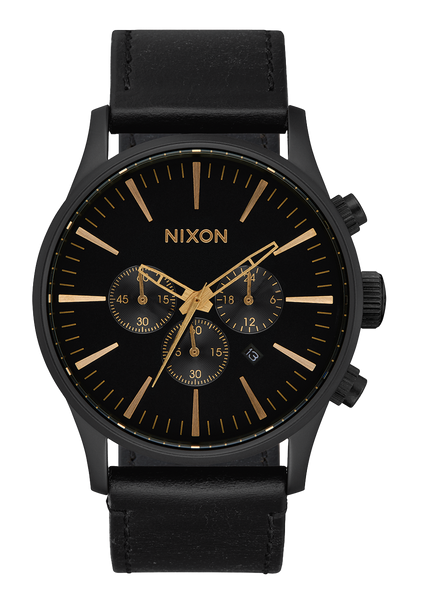 Nixon sentry chrono on sale black