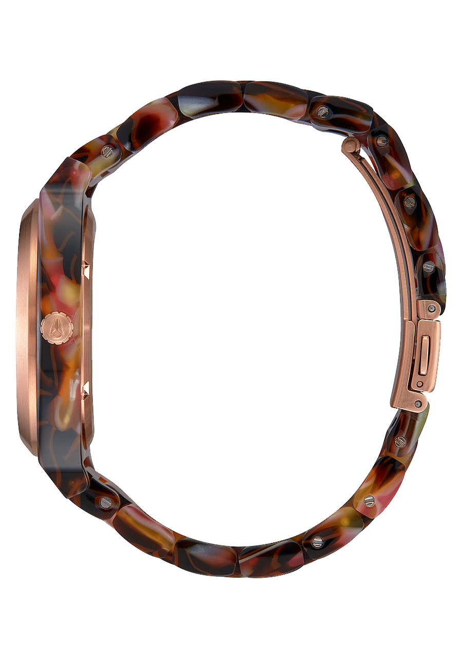 Time Teller Acetate Watch | Rose Gold / Pink Tortoise | Unisex