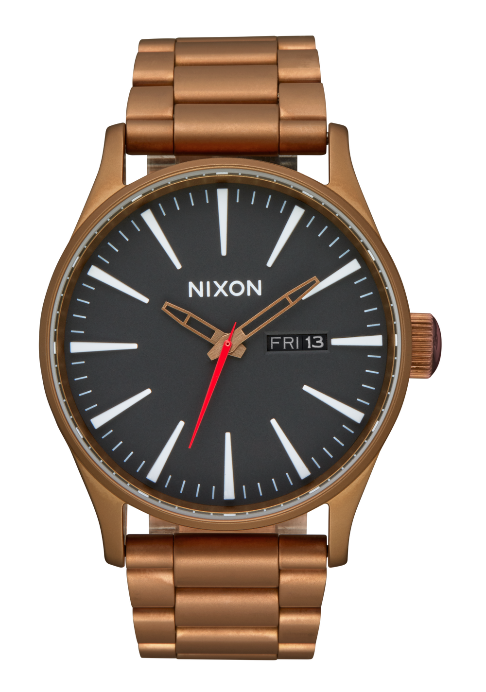 Nixon black stainless steel watch deals