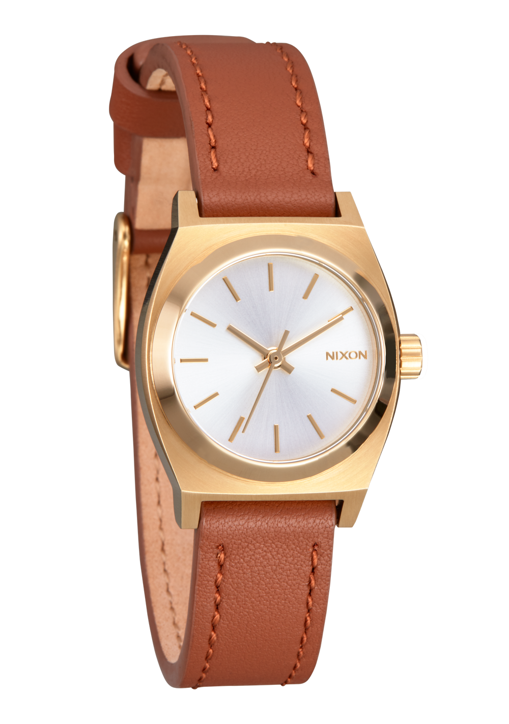 Nixon time 2025 teller leather strap