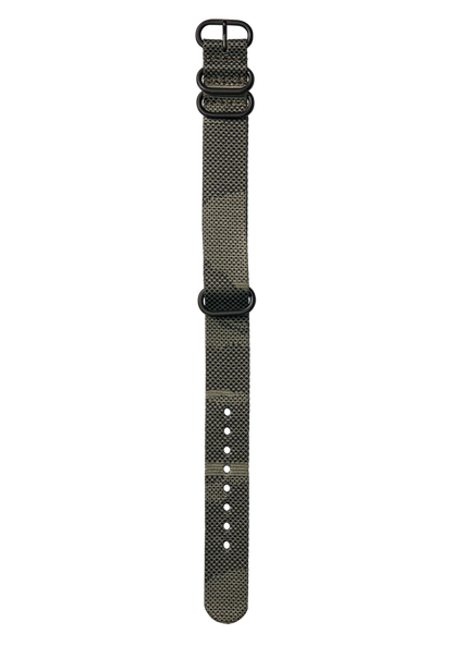 20mm Recycled One Piece Band - Olive Dot Camo View 1