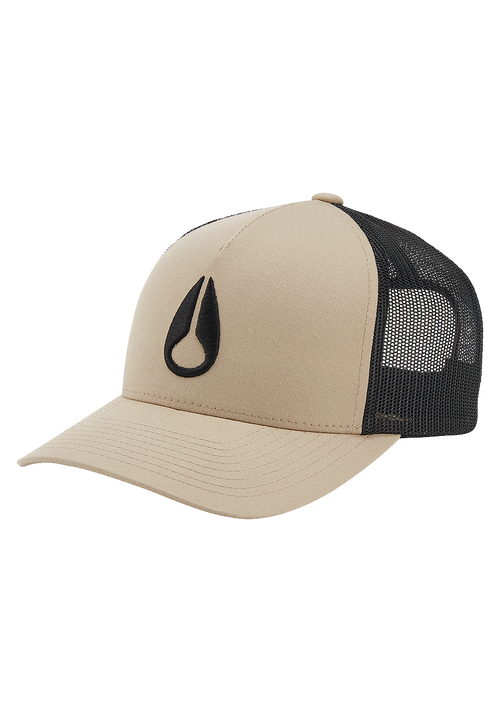 Iconed Trucker Hat - Khaki / Black