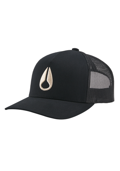 Iconed Trucker Hat - Black / Khaki View 1