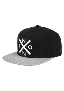 Exchange Snapback Hat - Black / Heather Gray View 1