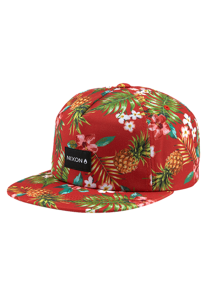 Tropics Snapback Hat - Red View 1