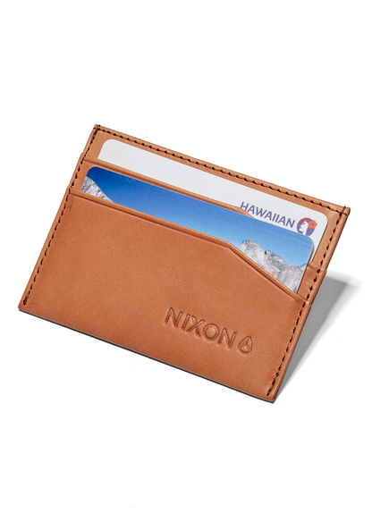 Flaco Leather Card Wallet - Tan View 2