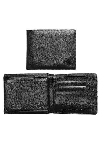 Pass Vegan Leather Coin Wallet - Black