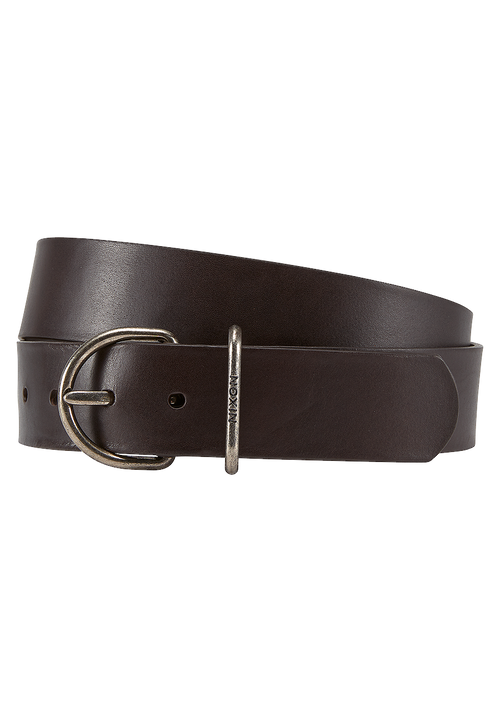 Steele Leather Belt - Dark Brown