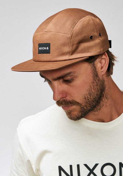 Mikey 5 Panel Hat - Brown