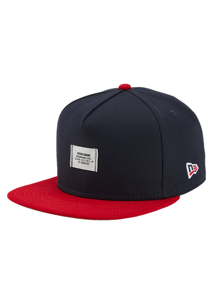 Society Snapback Hat - Navy / Red View 1