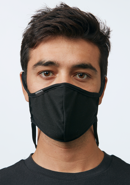 Flipside Face Mask - All Black View 5