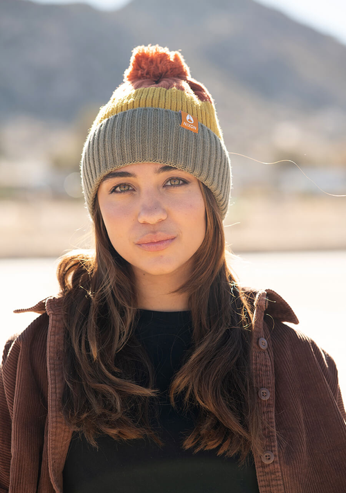 Schrader Pom Beanie - Vintage Orange Multi