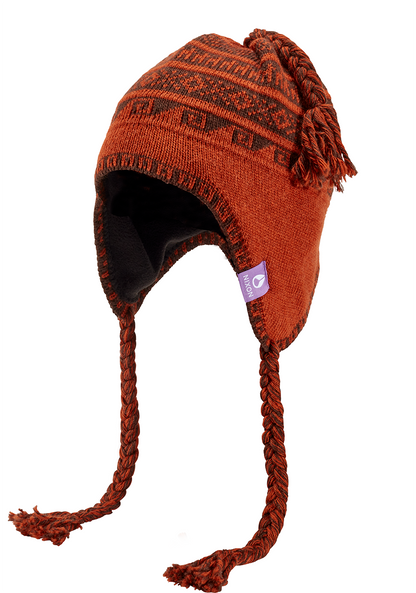 Bennett Earflap Beanie - Vintage Orange View 1