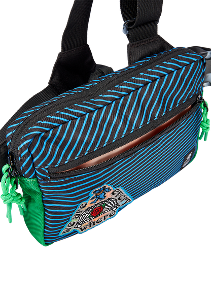 Grateful Dead Bandit Bag - Black / Blue / Green View 5