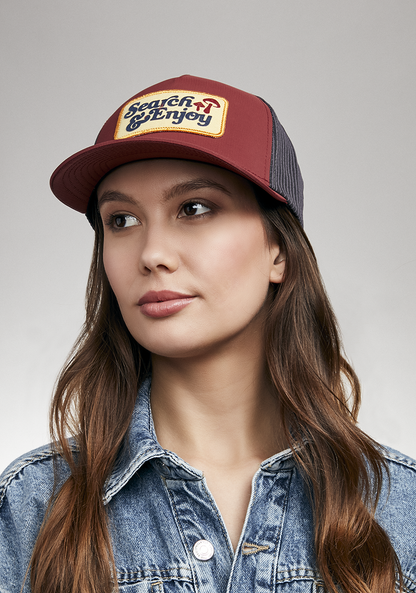 Searchin Trucker - Burgundy / Gray View 7