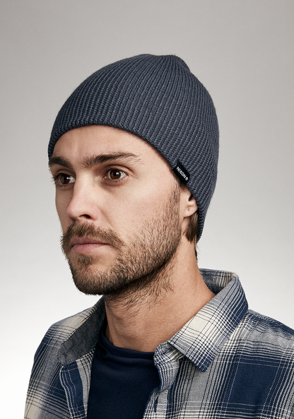 Kingman Wool Beanie - Navy View 3