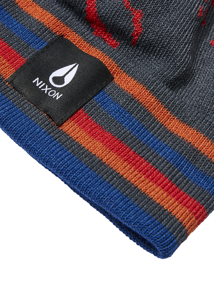 Ridge Pom Beanie - Navy / Multi View 2