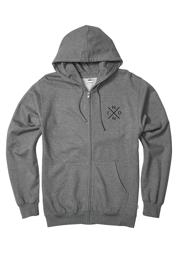 Spot Full Zip Hoodie - Dark Heather Gray