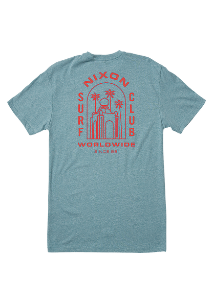 Temple T-Shirt - Heather Pacific View 2