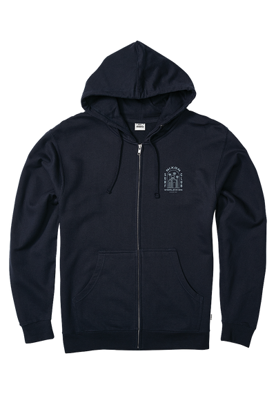 Temple Zip Hoodie - Navy
