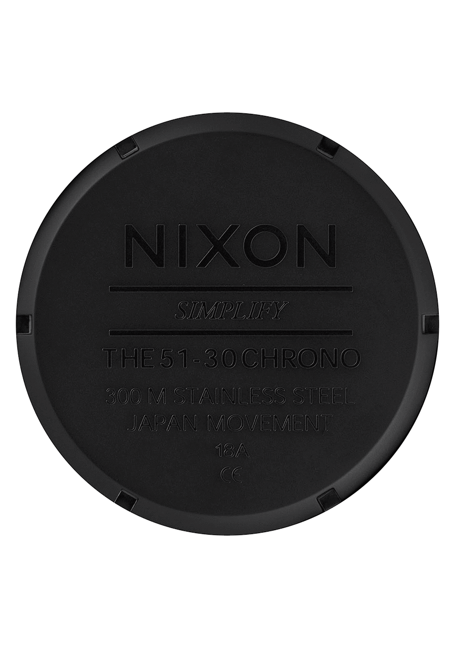Nixon 51-30 Chrono All Matte Black / Black View 5